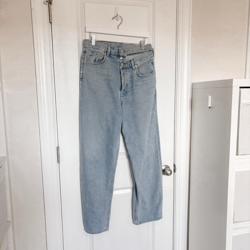 Agolde Broken Waistband Jeans in Sideline - Picture 3 of 7